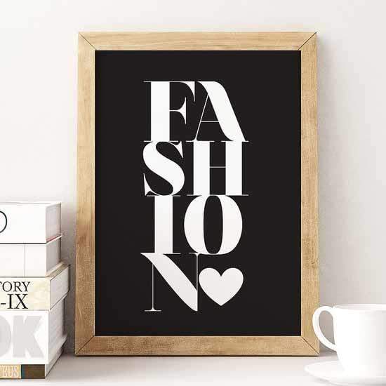 Affiche fashion poster love mode lovely decor