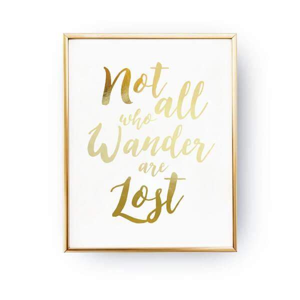 poster not all who wander are lost tolkien lors rings lovely decor