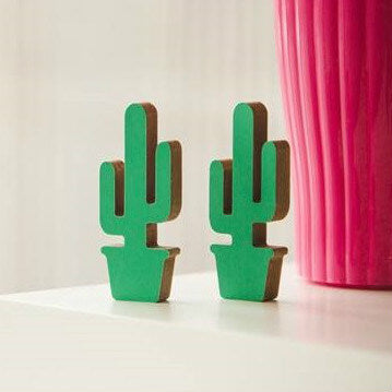 Cactus deco objet décoratif bois