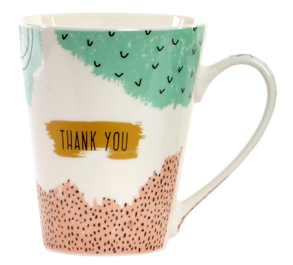 mug thank you design