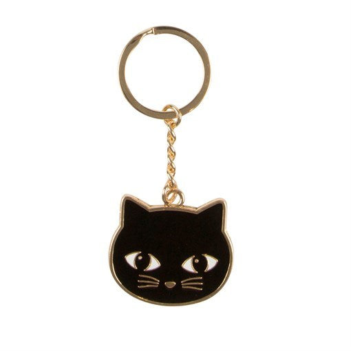 porte clés chat noir sass belle black cat keyring