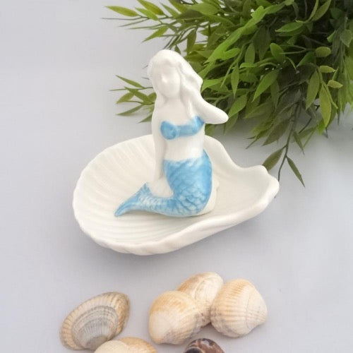 Sirene coquillage range porte bijoux coupelle mermaid shell