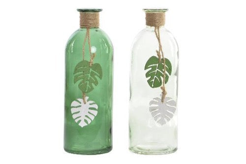 vase bouteille tropical exotique